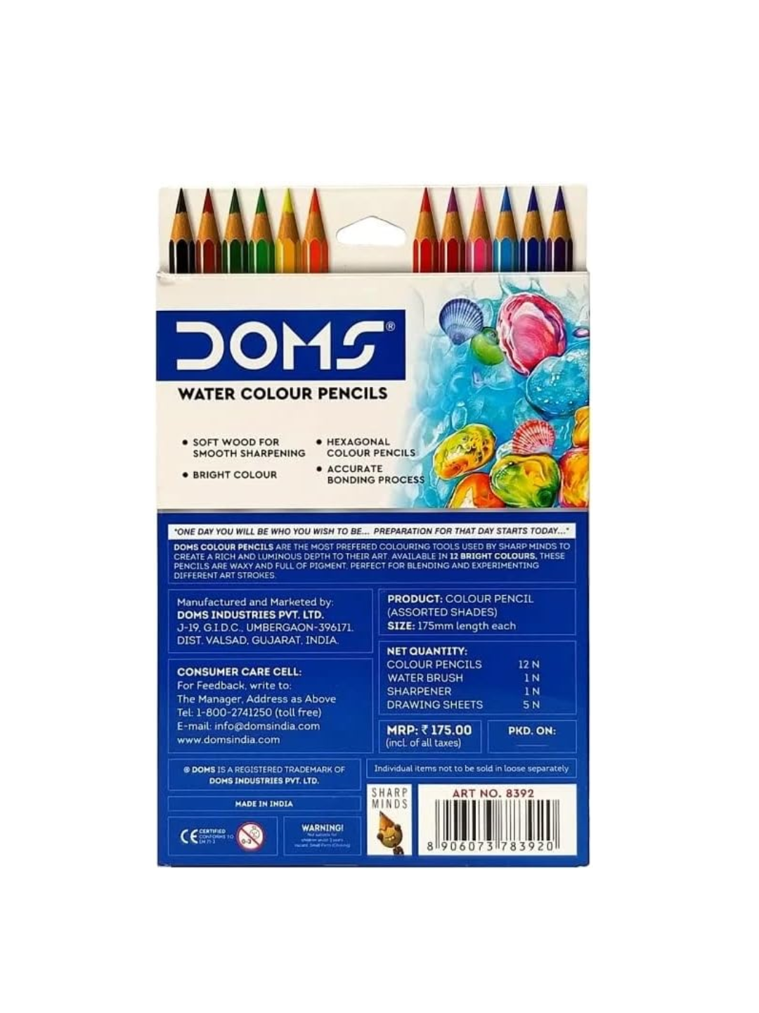 Doms Aqua Water Color Pencils 12 Shades