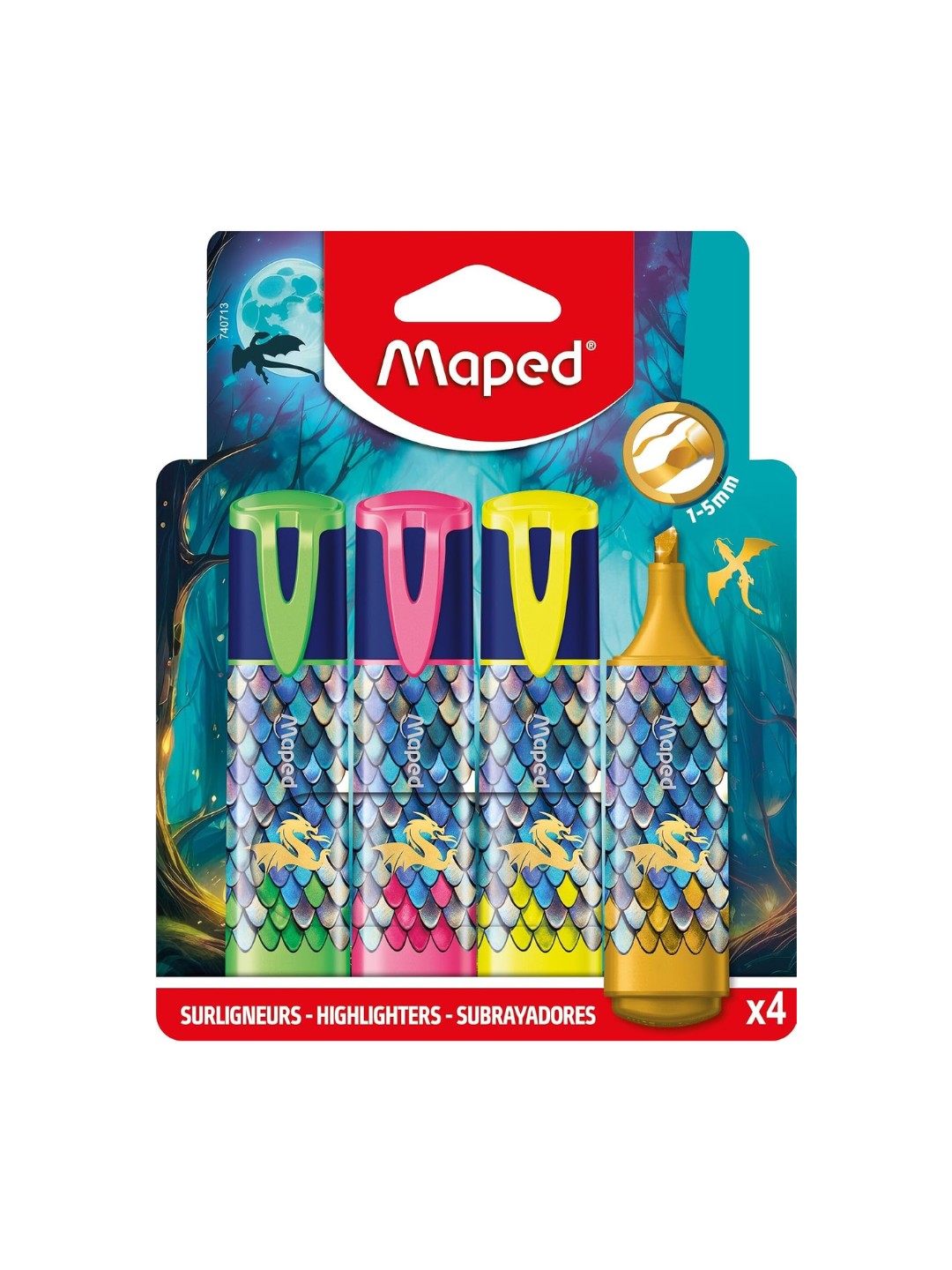 Maped Dragon Highlighters 4 Colours MD-740713