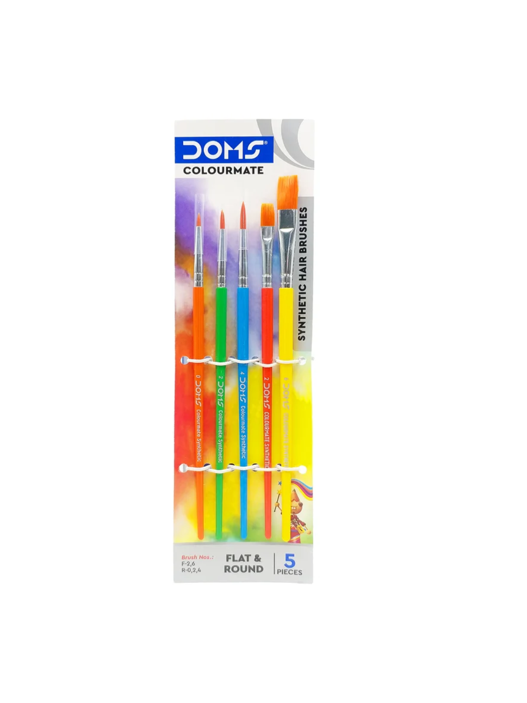 Doms 8339 Colourmate Flat & Round Synthetic Brush Main image