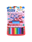 Doms Modelling Clay 14 Shades 175 g + 6 Shape Toys + Spatula + Rolling Tool – 8460