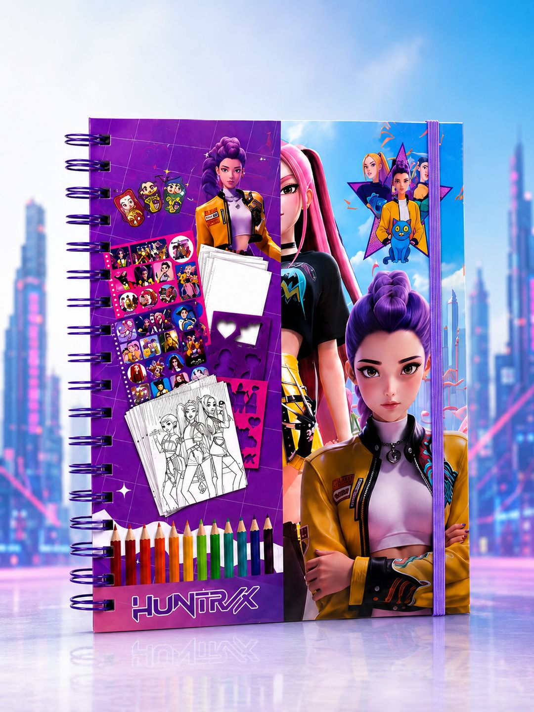 KPOP Demon Hunters Drawing Book 16 Pages – Assorted Designs (MZ2858)