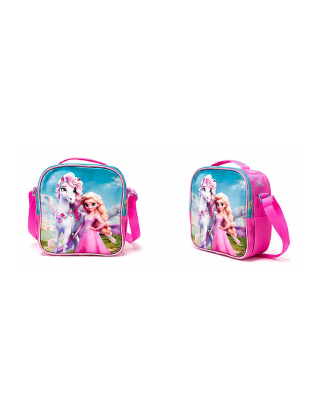 3-in-1 Disney Princess Rapunzel Backpack 16 Inch Pink Trolley Bag