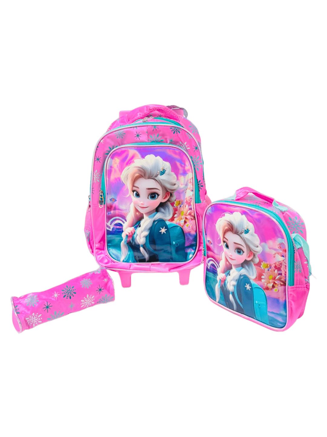 3-in-1 ELSA Backpack 16 Inch – Pink الصورة الرئيسية